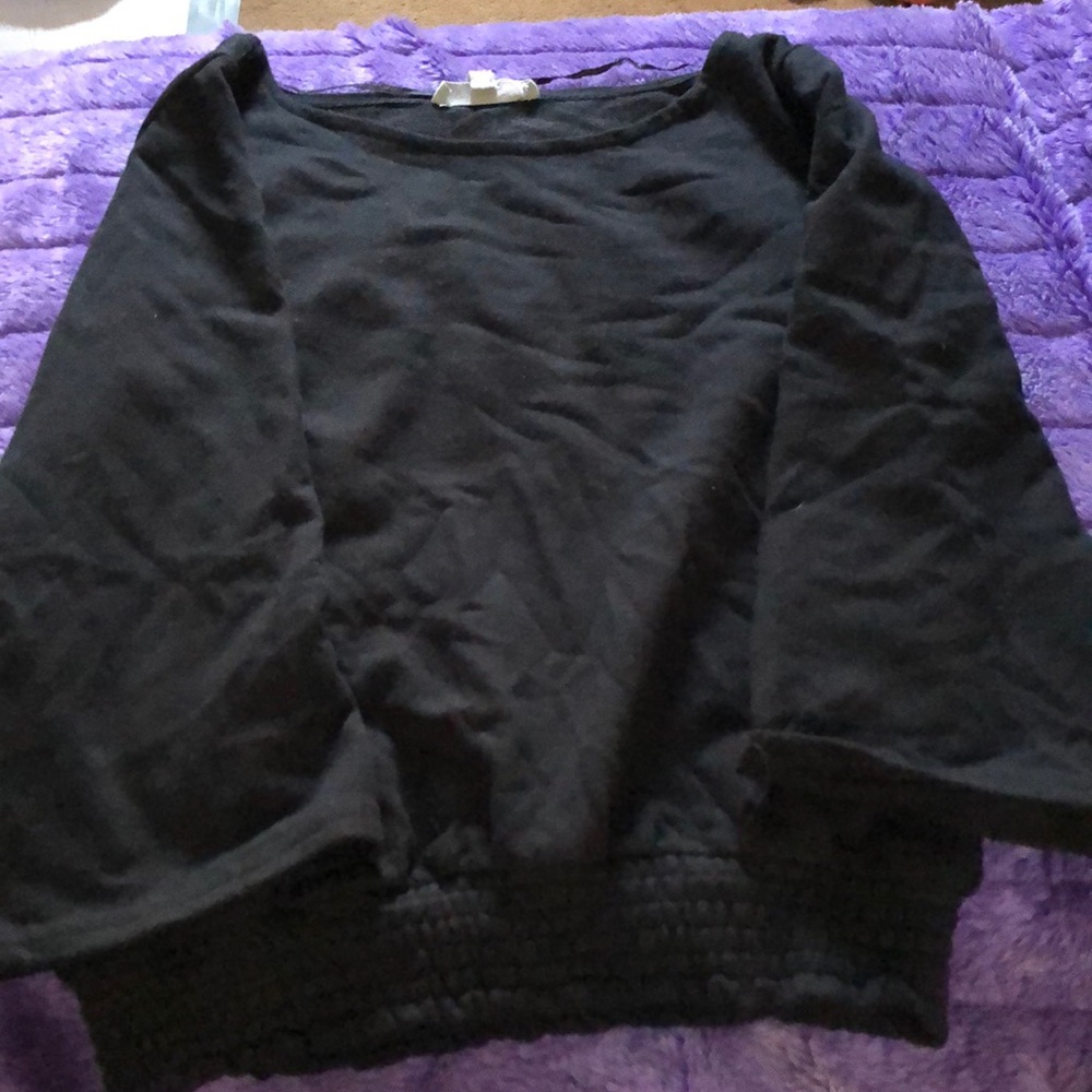 black sweater